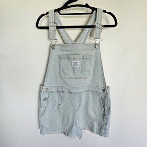 Levi Strauss Denim Midi Shortalls Big Girls Size XL Adjustable Straps